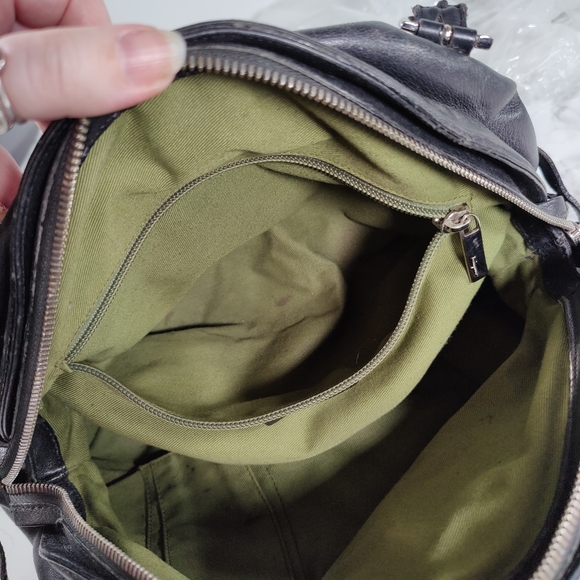 Salvatore Ferragamo Half Moon Black Leather Shoulder Bag AS-IS - Picture 14 of 15